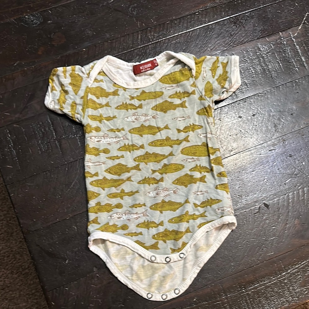 Kids Fish Print One Piece